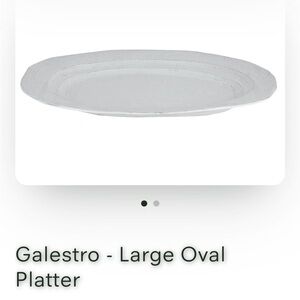 Galestro - Large Oval Platter, Virginia Casa made handmade in Italy. 2 available